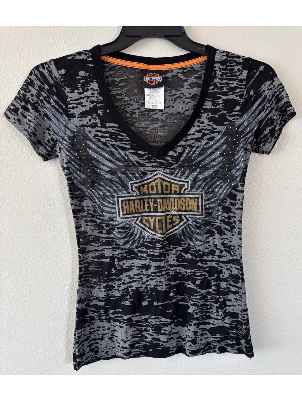Harley Davidson Burnout T-Shirt Cozumel Mexico Black&White Women’s Small